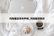 鸿海集团发布声明_鸿海集团股份