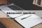 股票代码6000003_股票代码600008