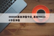 008086基金净值今日_基金008286今日净值