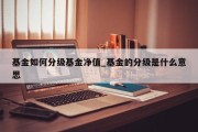 基金如何分级基金净值_基金的分级是什么意思