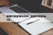 股票代码查询012067_股票代码查询aaql