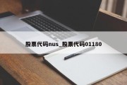 股票代码nus_股票代码01180