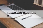 501012基金净值_基金501092净值