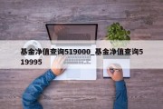 基金净值查询519000_基金净值查询519995