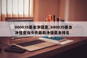 000039基金净值查_000039基金净值查询今天最新净值基金排名