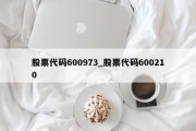 股票代码600973_股票代码600210