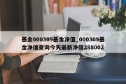 基金000309基金净值_000309基金净值查询今天最新净值288002