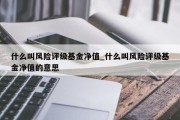 什么叫风险评级基金净值_什么叫风险评级基金净值的意思