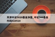 天津中证5020基金净值_中证500基金代码510510