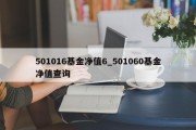 501016基金净值6_501060基金净值查询