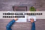 中银稳健增长基金净值_中银稳健增长所选择的股票基金主要投资对象