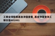 工银全球股票基金净值查看_基金净值查询工银价值481001