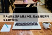 易方达新能源产业基金净值_易方达新能源汽车基金001857