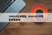 300014亿纬锂能_300014亿纬锂能股票股吧