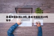 基金净值能到2.0吗_基金净值能到20吗知乎