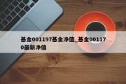 基金001197基金净值_基金001170最新净值