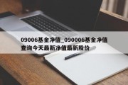 09006基金净值_090006基金净值查询今天最新净值最新股价