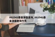 002542基金净值查询_002542基金净值查询今天