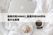 股票代码300663_股票代码300开头是什么股票