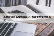 基金净值怎么看哪支跌了_怎么看基金净值高低