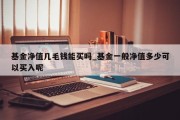 基金净值几毛钱能买吗_基金一般净值多少可以买入呢