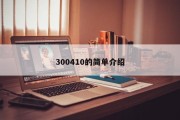 300410的简单介绍