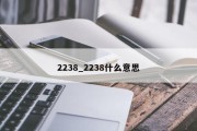 2238_2238什么意思