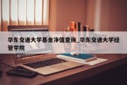 华东交通大学基金净值查询_华东交通大学经管学院