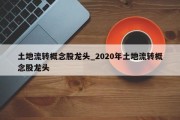 土地流转概念股龙头_2020年土地流转概念股龙头