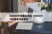 000598今日基金净值_0005875今日基金净值查询