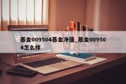 基金009504基金净值_基金009504怎么样