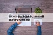 340005基金净值多少_340006基金净值今天净值查询