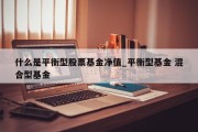 什么是平衡型股票基金净值_平衡型基金 混合型基金