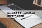 000852基金净值_000854基金净值查询今天最新净值