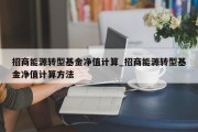 招商能源转型基金净值计算_招商能源转型基金净值计算方法