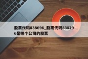 股票代码838696_股票代码838296是哪个公司的股票