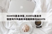 010456基金净值_010452基金净值查询今天最新净值最新股价001076