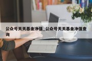 公众号天天基金净值_公众号天天基金净值查询