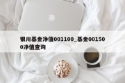 银川基金净值001100_基金001500净值查询