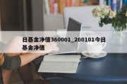 日基金净值360001_260101今日基金净值