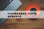 470009基金净值天天_470009基金净值查询今天