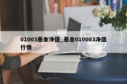 01003基金净值_基金010003净值行情