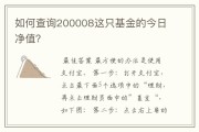 中华银行基金净值查询入口(中国银行基金查询净值000955)