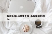 基金净值4.6是多少钱_基金净值450004