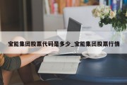 宝能集团股票代码是多少_宝能集团股票行情