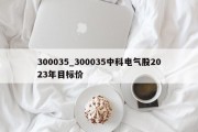 300035_300035中科电气股2023年目标价