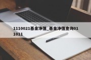 1110021基金净值_基金净值查询011011