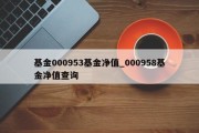 基金000953基金净值_000958基金净值查询