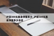 沪深300元基金净值多少_沪深300元基金净值多少合适