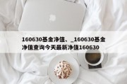 160630基金净值、_160630基金净值查询今天最新净值160630